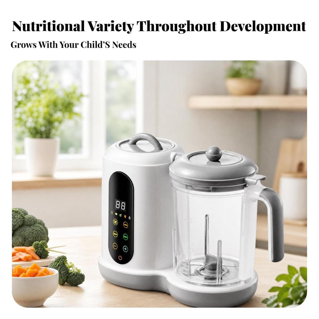 Infant Meal Preparer Steamer Steaming Blender Transparent Jug Puree Maker for