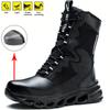 Safety Shoes Men Boots High Top Work Sneakers Steel Toe Anti-smash Puncture-Proof Work Boots Breathable Indestructible Shoes