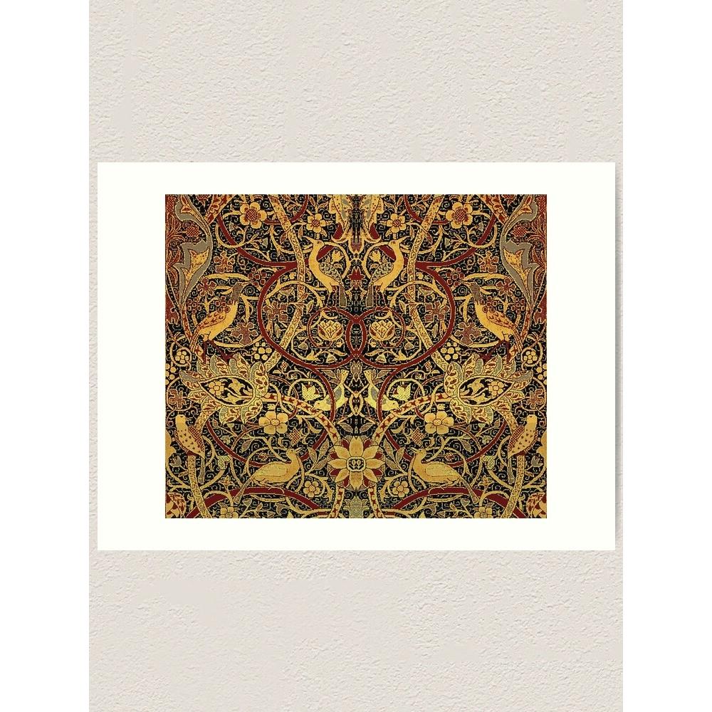 William Morris Bullerswood Tapestry Vintage Floral Pattern 75x100