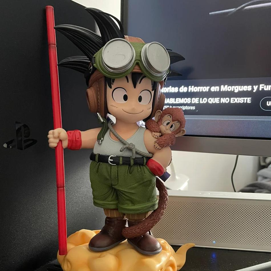 16cm Dragon Ball Anime Son Goku Model With Monkey Kid Goku Action Model Pvc Statue Collection Model Toys Gifts