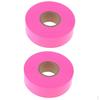 2 Pcs High Visibility Hunting Hiking Marking Flagging Tape Ribbon Pink