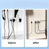 1pc 1m/2m/3meters Self-adhesive PVC Trunking Ground Wire Storage Fixed Trunking Anti Stepping Curved Flexible Cable Duct