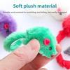 10/20PCS Rabbit Cat Toys Rainbow Feathered Mouse Fun Interactive Play For Kittens And Adult Cats