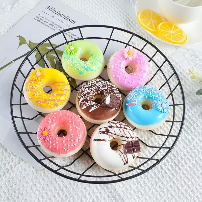 PU Fake Cake Donut Bread Artificial Food Model Simulation Dessert Table Home Decor Decoration INS Photographic