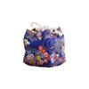 Canvas Chinese Style Handbag Cloud Square Flower Wrist Bag Elegant Tea Set Storage Bag  Streetwear