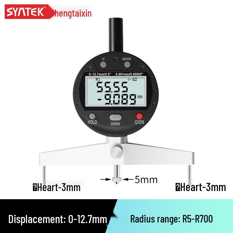 

Высокоточный цифровой радиусомер для измерения диаметра и дуги