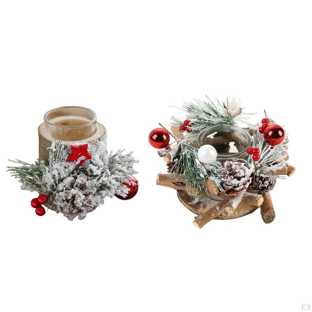 Glass Tealight Holder Candlestick Hotel Candelabrum Christmas Candle