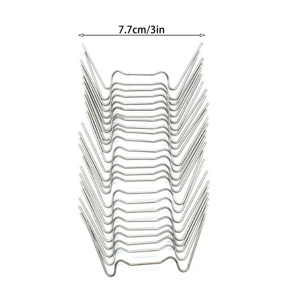 Stainless Steel Garden Nails W-Type Fixing Buckle Z-Type Hook For Greenhouse Gardening Accessories