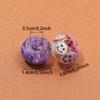 30/50/100pcs Resin Large Hole Bead Lighting, European Craftsmanship Bead Spacer Bead DIY Jewelry Bracelet Necklace Earring Jewelry Production