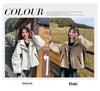 Women's Light Luxury Color Block Hooded Windbreaker - Spring/Autumn Slim Fit Casual Jacket (2025)
