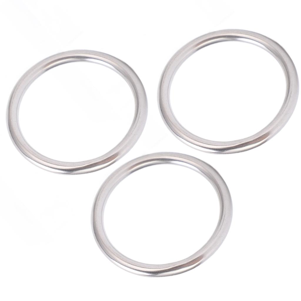 5Pcs 304 Stainless Steel Round O s Seamless Multi Purpose Welding Metal O s for Marine Boat Equipment s