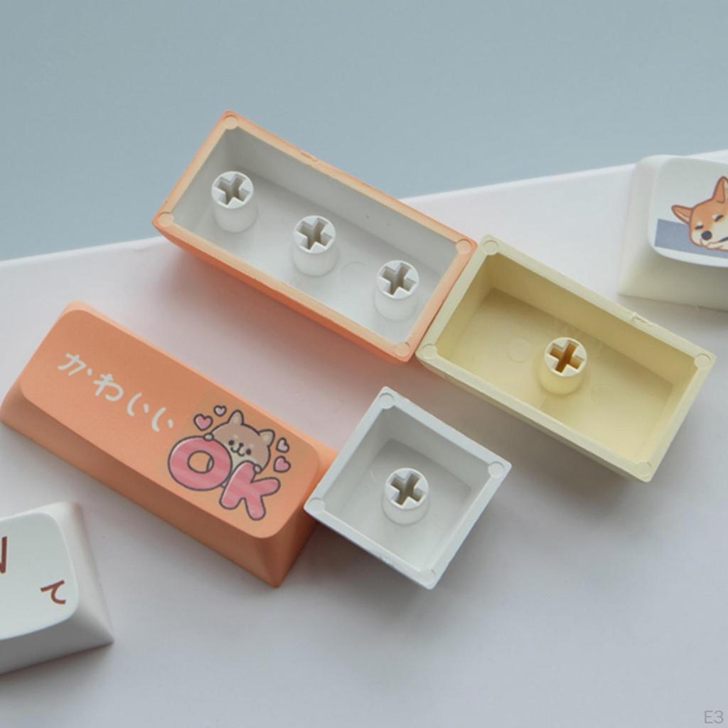 13-Schicht mit Zieher, Niedrige Weiße PBT -Sublimations Mechanische Tastatur , für 61/68/84 Tasten Layout