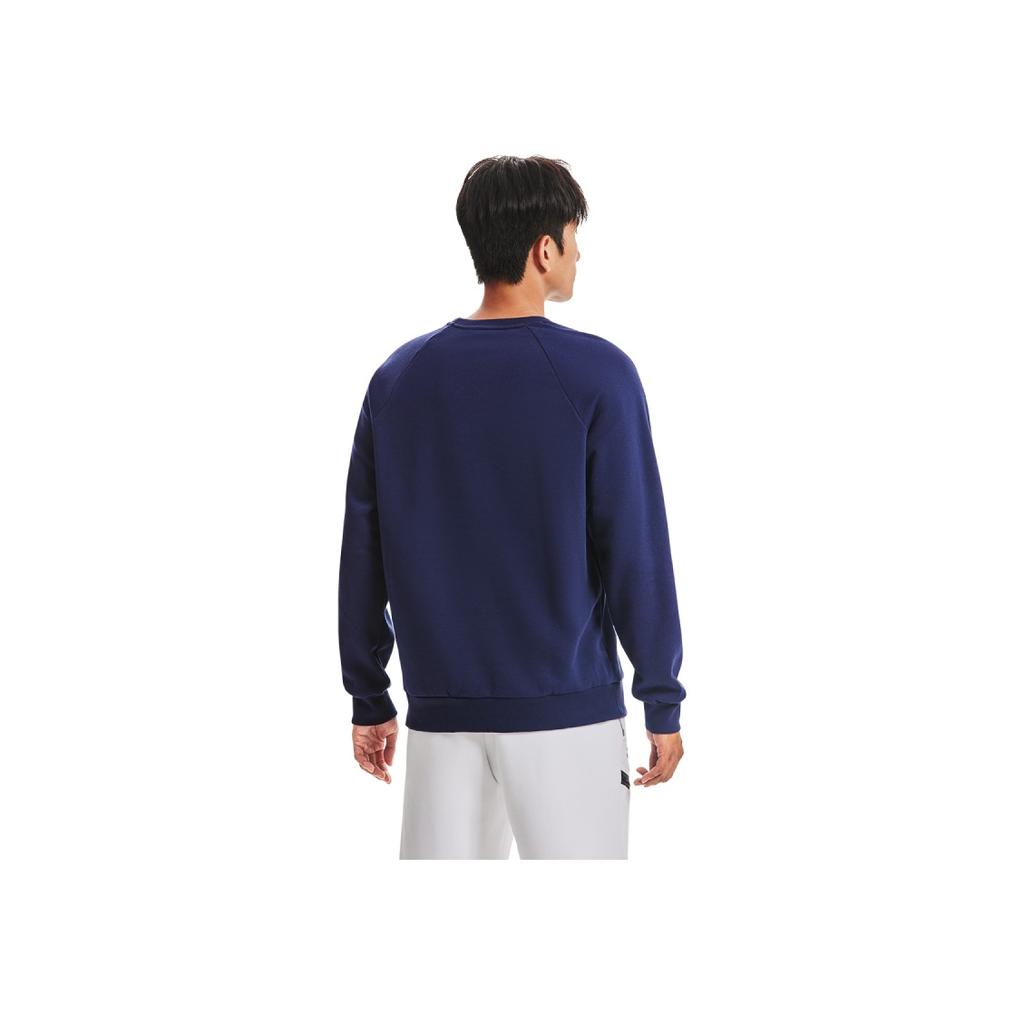 Under Armour Rival Solid Fleece Crew Training Sweatshirt Men Sweatshirt Dark-Blue 1379755-410