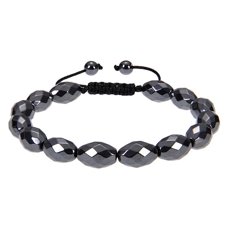 JYL TS Bracelet Love  Heart Projection Conveys Deep Affection & Bond Black magnet-A