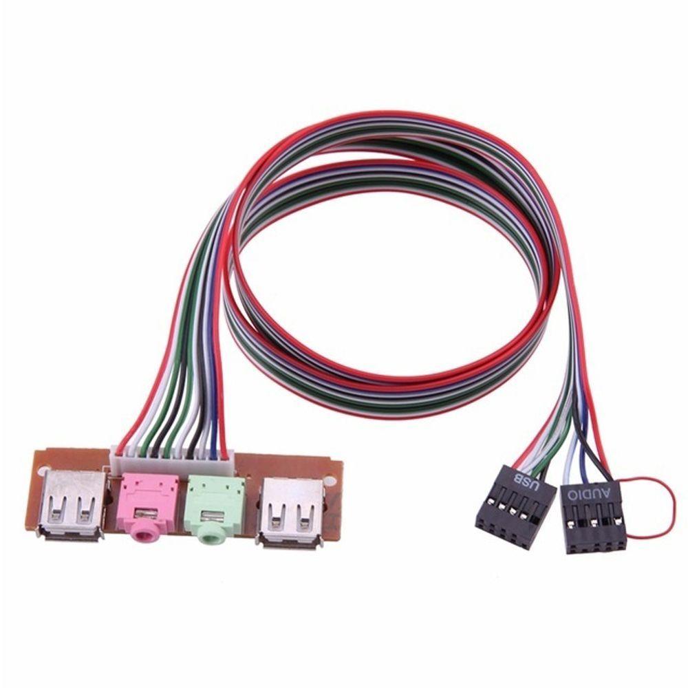 Jacks Cable Adapter Audio Jacks Port Computer Case Panel Motherboard Expansion Card Front Panel