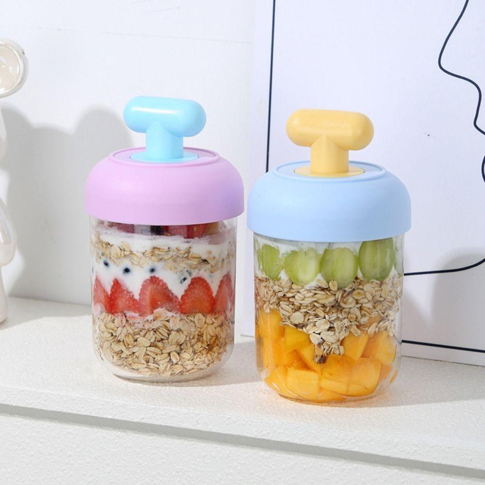 Handheld Breakfast Cups 500ml Salad Cup New Yogurt Bowl  for Oatmeal Cereal Nut Yogurt