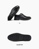 Red Dragonfly Men's Black Leather Shoes - British Style, Soft Sole, Ideal for Weddings, Business, and Casual Wear.