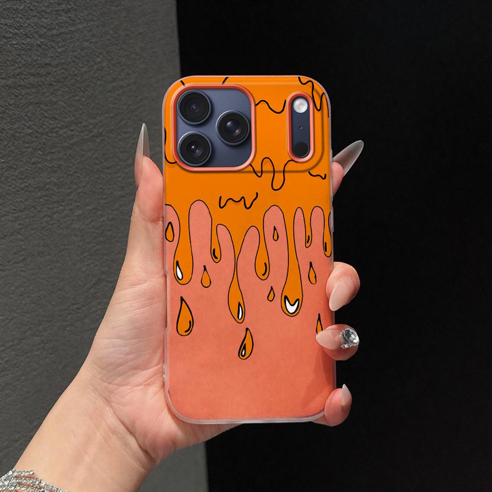 

Melted Ice Cream Candy Color Shockproof Matte Candy Color 2 in 1 Phone Case for iPhone 17 Air 16 15 14 13 Plus 12 Pro X XR Max iPhone 12
