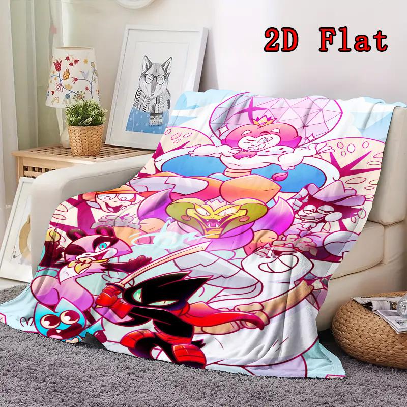 Cartoon Character Theme 2D Flat Pattern Flannel Blanket High Quality All Seasons Warmth and Comfort Perfect for Christmas Gifts.PMT0914393