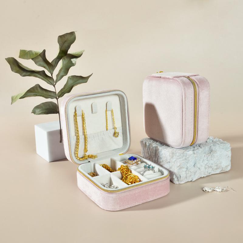 INS Runde Mini Reise Schmuck Geschenkbox: Kompaktes Ringaufbewahrungsetui