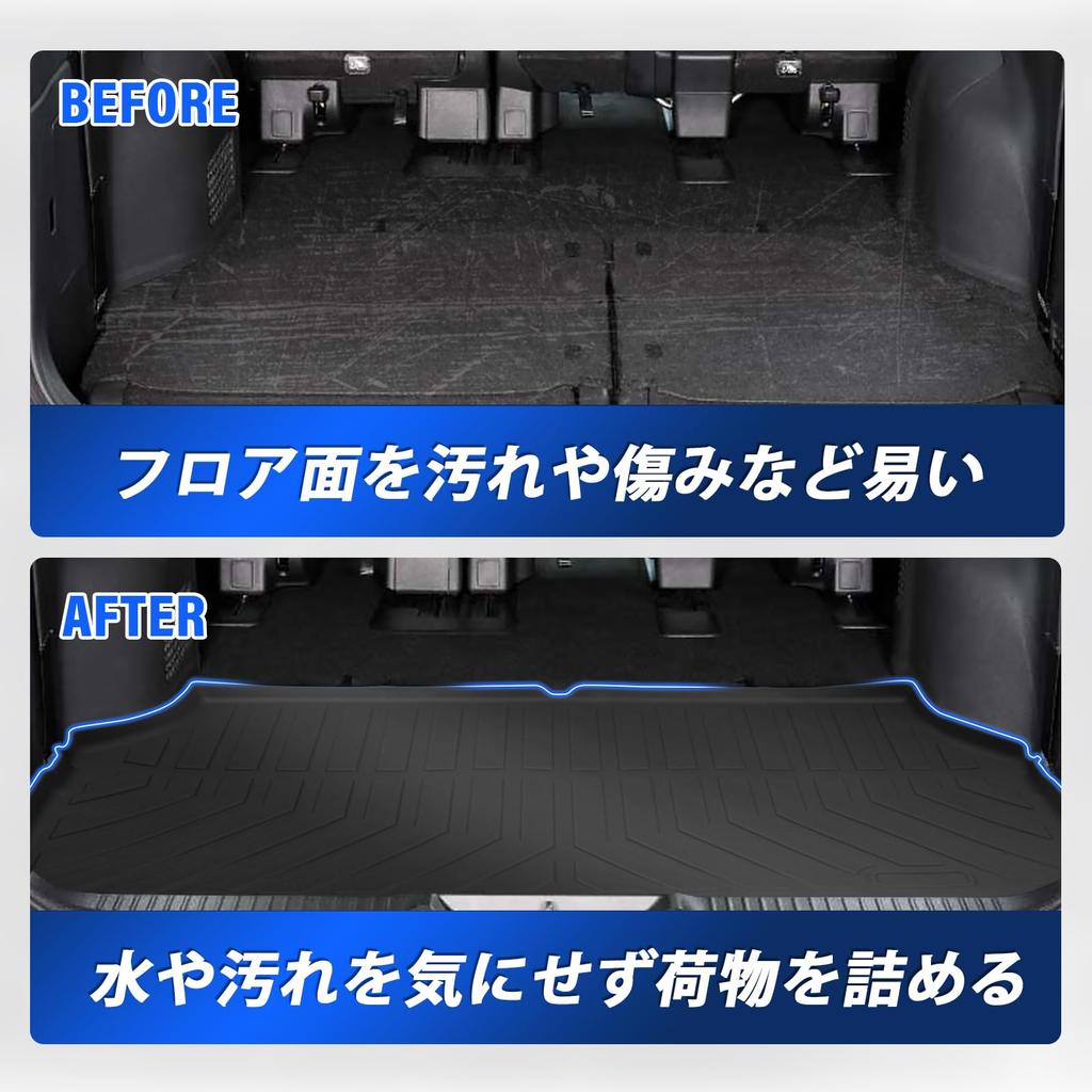 New Stepwgn RP6 RP7 RP8 Model Luggage Mat Design STEPWGN AIR SPADA Trunk Mat Luggage Tray TPE Material Abrasion Stain Resistant 3D Cargo Mat Rubber