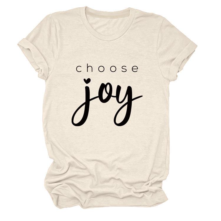 Simple casual temperament versatile women s round neck short-sleeved T-shirt base S