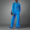 Adidas Originals Trefoil Logo Print Zip Hoodie With Drawstring Women Tops Blue IB2046