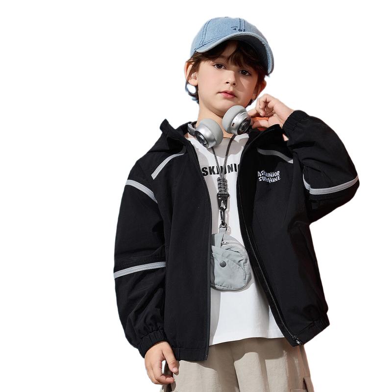ASK JUNIOR Boys Hooded Windproof Waterproof Jacket 150