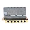 Musiclily 10.5mm String Pitch Short Block Two-Point Support Tremolo Bridge Unit for Squier Strat Guitars, Gold