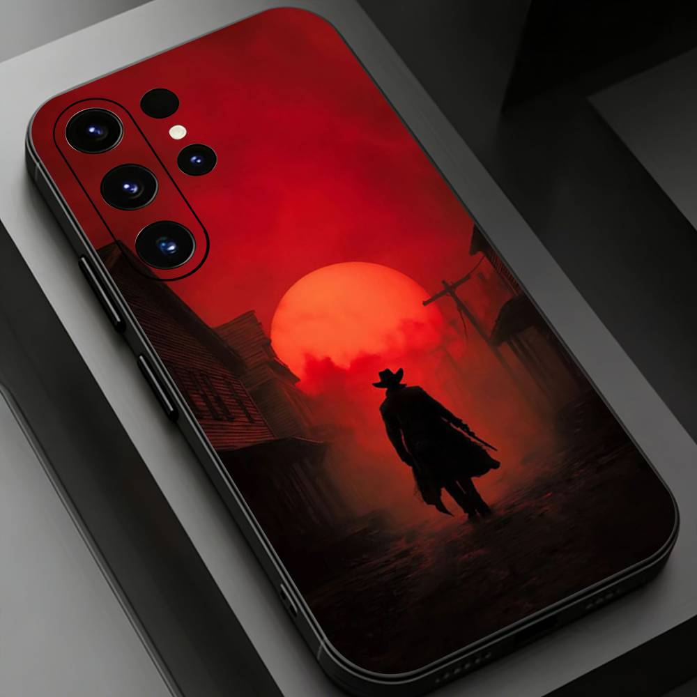 Red D-Dead R-Redemption  Phone case for Samsung Galaxy S24,25,26,23 22,21,S20 Plus Ultra FE soft fundas cases