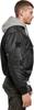 Winter Jacket Brandit MA1 Sweat Hooded Jacket Black-grey
