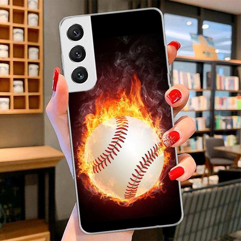 Baseball Sport Cover Phone Case For Samsung Galaxy S26 S25 Edge S24 Ultra S23 S22 Plus S21 S20 FE Soft Fundas Shell Galaxy S25 S