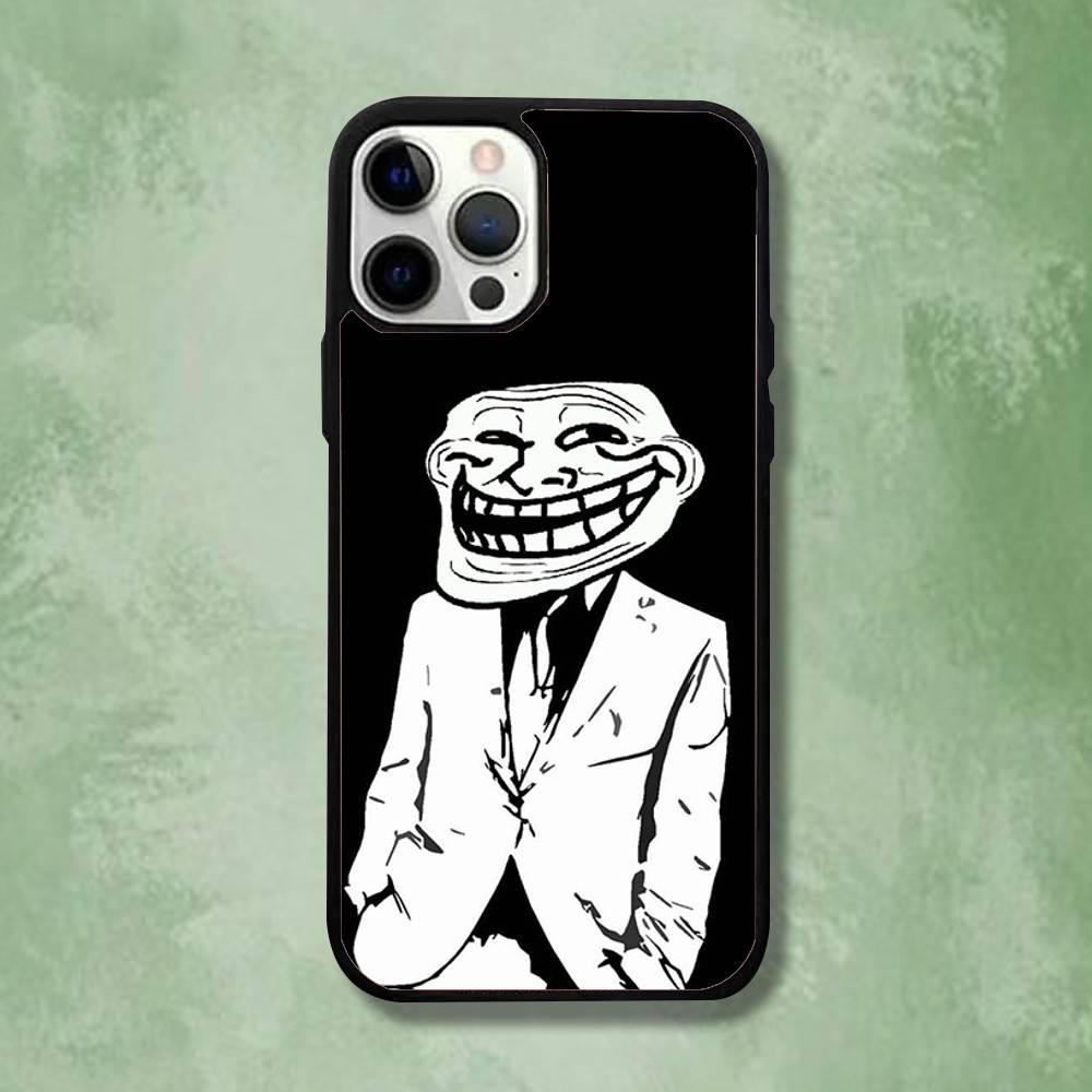 T-Trollfaces Comics Meme Phone Case For iPhone 16,15,14,13,12,11,Pro,Max,Plus,Mini,SE4,E Magnetic Magsafe Wireless Charging