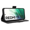 Για Xiaomi Redmi 15 5G (Καθολικός) (169 χλστ) Κάλυμμα πορτοφολιού τηλεφώνου δερμάτινη θήκη με πολλές θέσεις για κάρτες