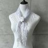 Mesh Texture Fringe Waist Belt Floral Patterns Versatile Scarf Ornament  Fashion Forward Women