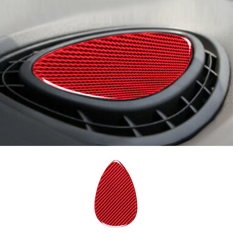 1PC Real Carbon Fiber Car Console Air Outlet Vent Panel Decoration Sticker For Mini Cooper F54 F55 F56 Car Interior Accessories