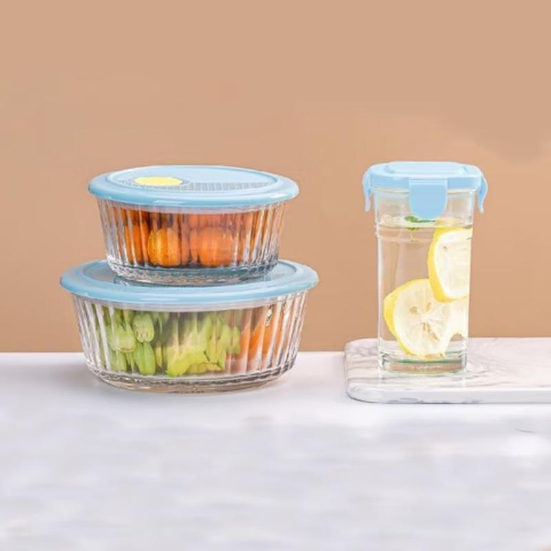 COMATE Glass 3-Piece Lunch Set