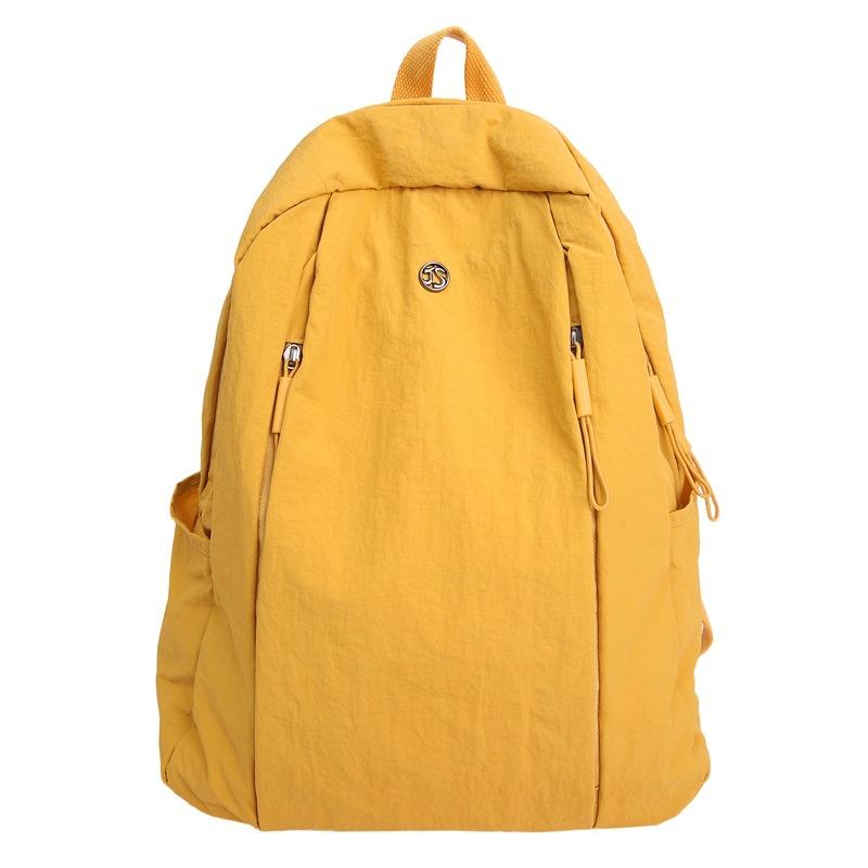 New Ultra-light Puff Waterproof Nylon Cloth Versatile Backpack Women's Color Cloth Bag Simple Travel Women's Backpack