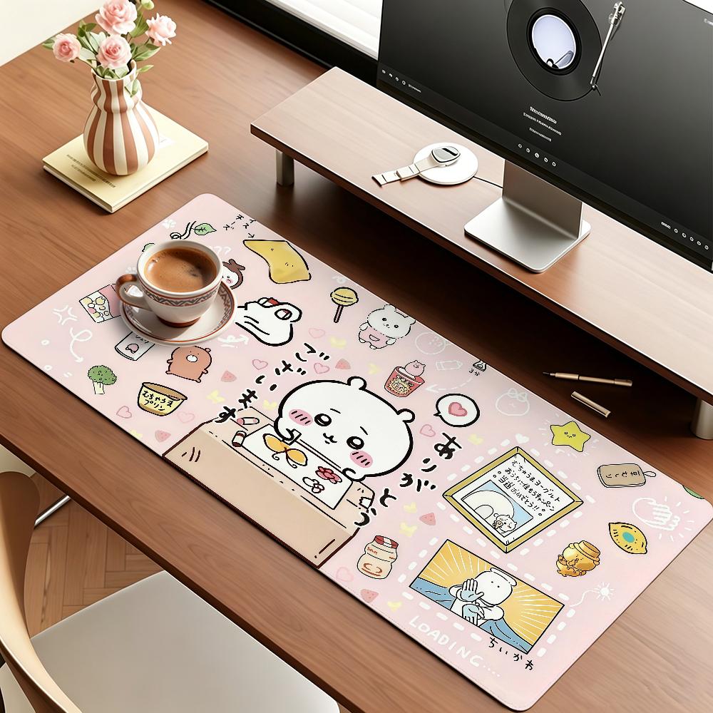 Cartoon Kawaii C-Chiikawas Mouse Pad For Office Gaming And Keyboards Non-Slip Large Waterproof