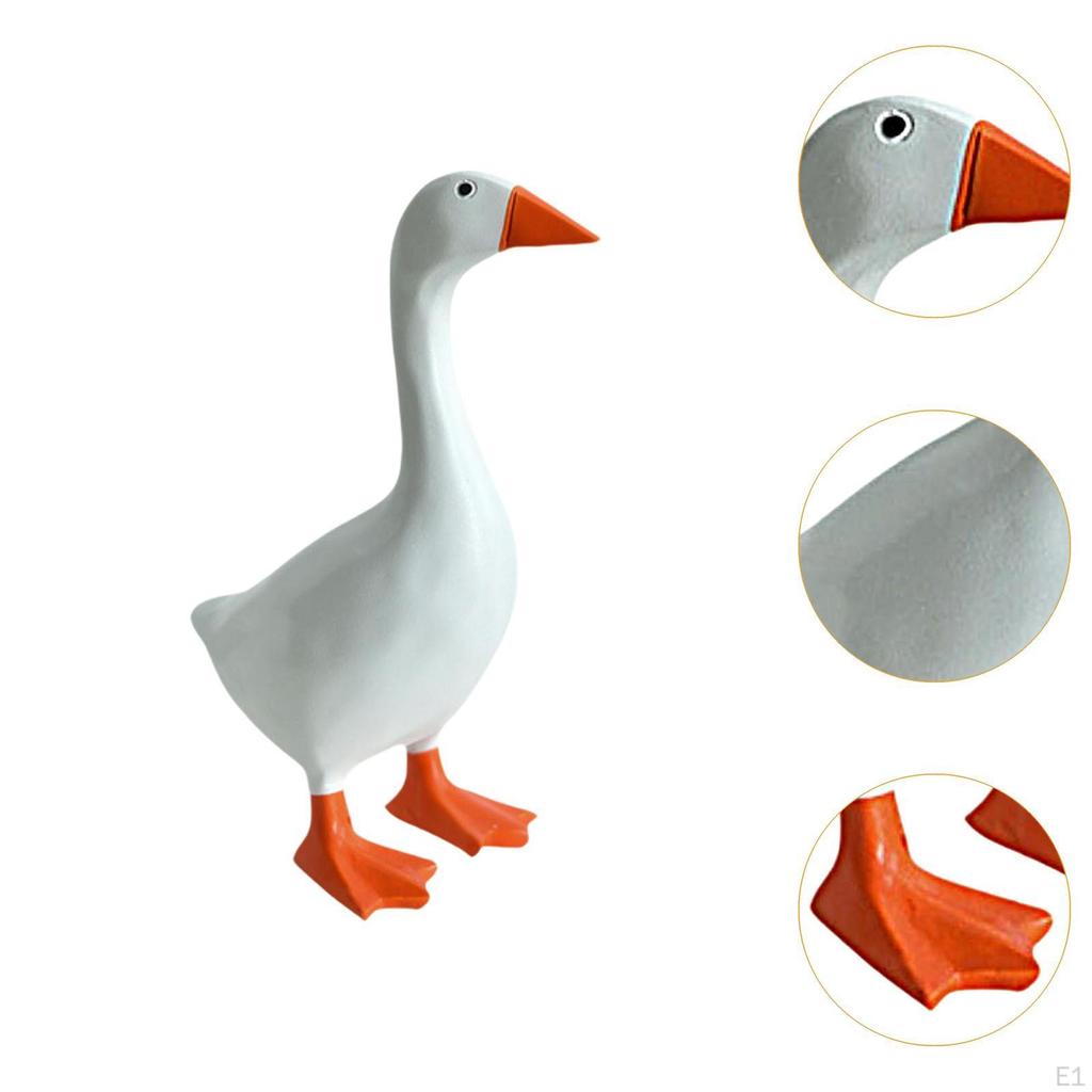 Gans Ente Schlüsselanhänger Figur Heimdekoration Tierskulptur für Abstellraum