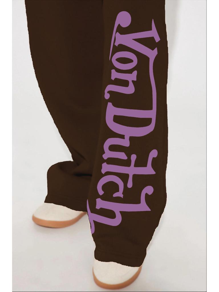 Dámská sada s potiskem Von Dutch: Volné, ležérní a módní Streetwear pro pohodlné každodenní nošení.