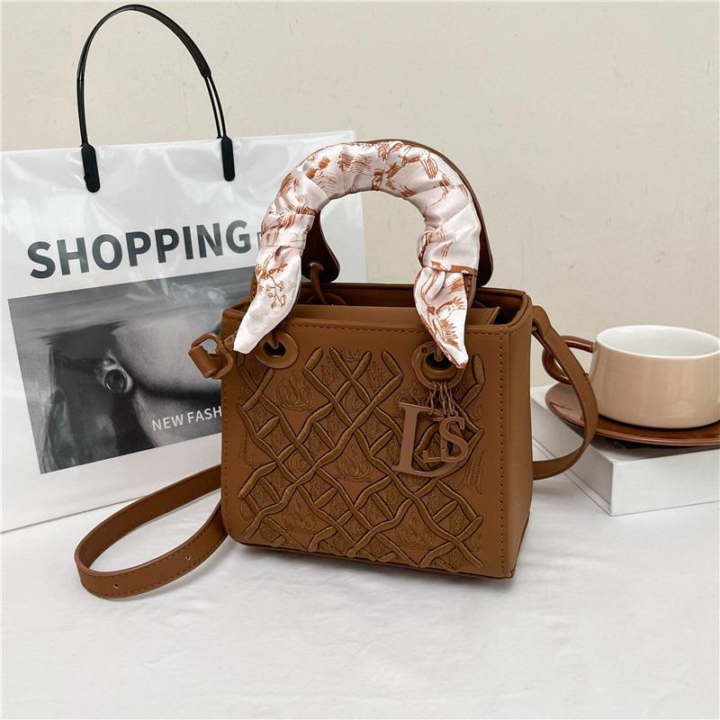 

Новый модный вышитый шелковый шарф сумка принцессы Дианы портативная на плечо через плечо трендовая женская сумка