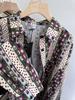 Xiao Wang's Retro Print Loose Plus Size Long Sleeve Shirt - Korean Style