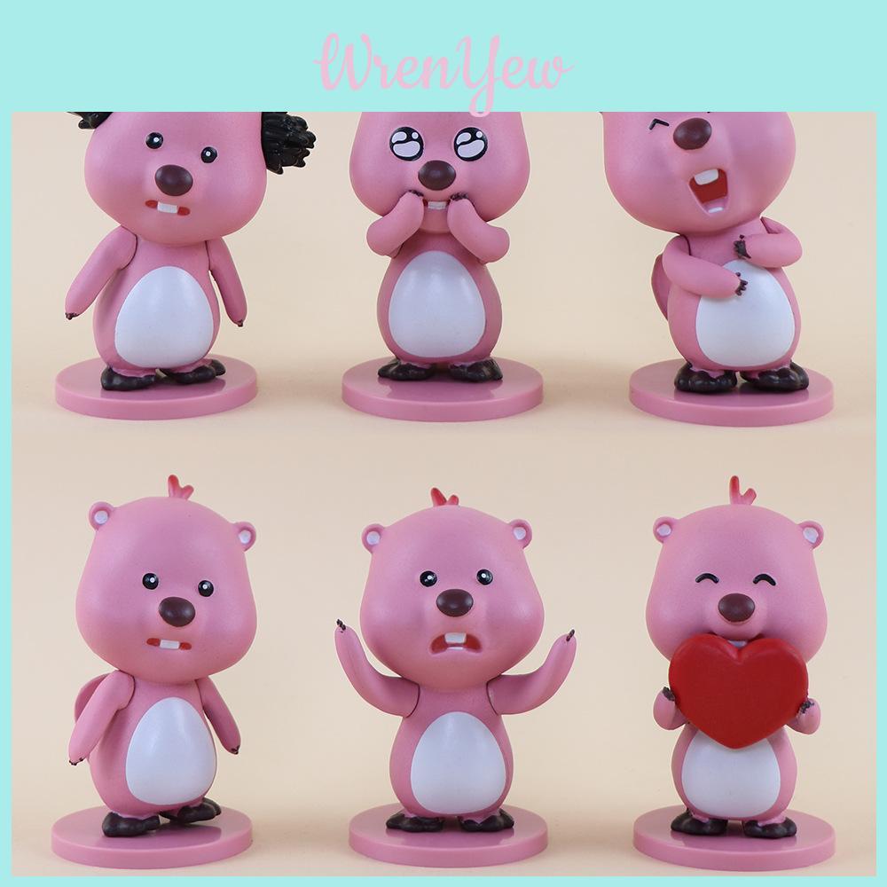 Cute Expression Pack Loopy Pvc Toy 6 Colorful Options Contact Customer Service For Mystery Boxes