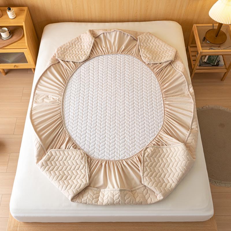 Embroidered Quilted Non-Slip Mattress Protector for Simmons - Single Thickened Sheet