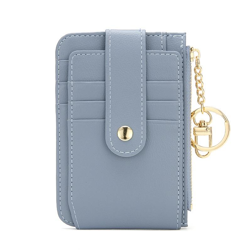 

IELGY Простой однотонный креативный кошелек для монет Женская пряжка для ремня синий