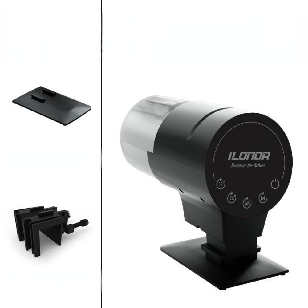 

New Aquarium Fish Tank Feeder Intelligent Automatic Feeder Digital Display Timing Auto Fish Feeders Fish Aquarium Feeder Home No AA Battery Includ