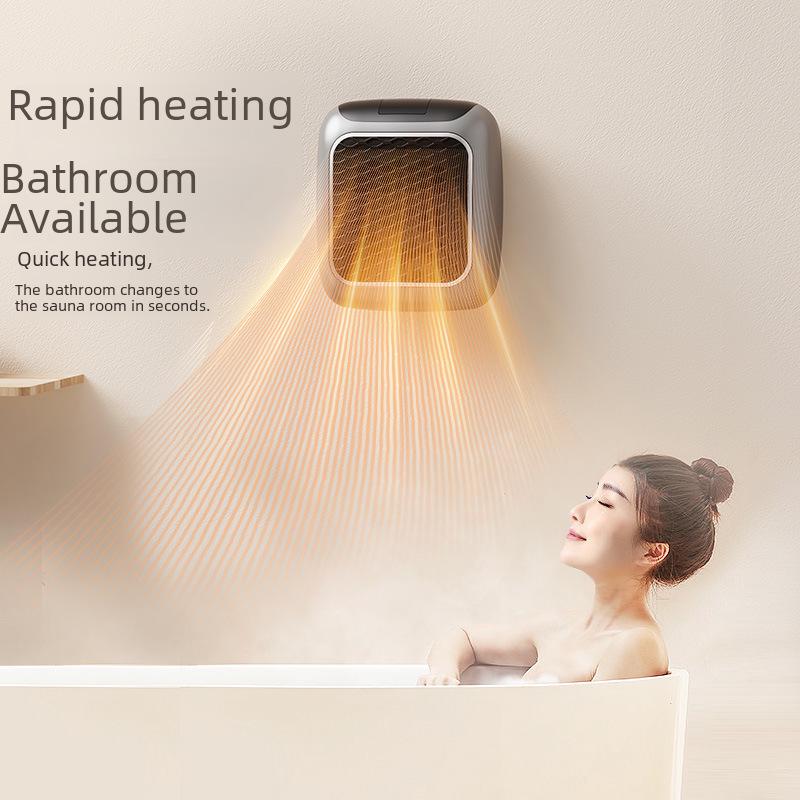 Compact Wall-Mounted Electric Heater for Bedroom and Bathroom