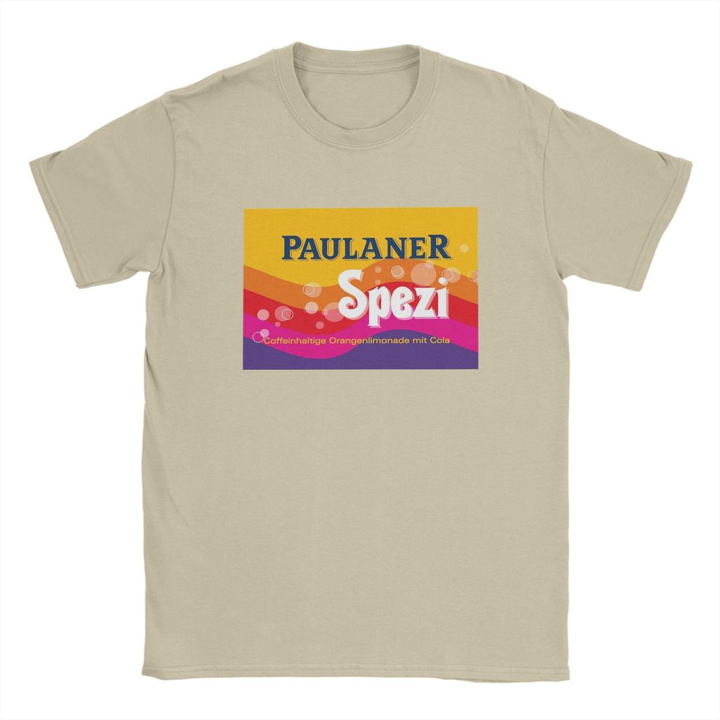 Pánské ležérní tričko s krátkým rukávem Paulaner Spezi, hip hopové tričko z čisté bavlny, retro styl, s krátkým rukávem, na míru.