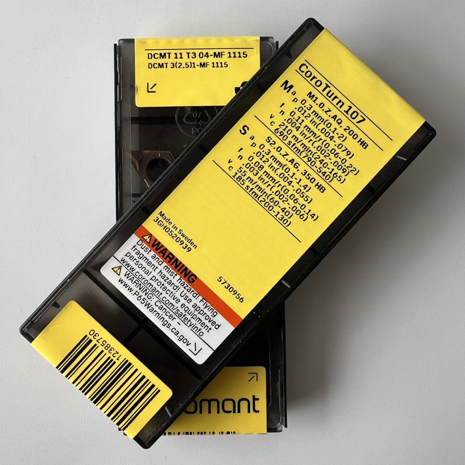 

Sandvik / DCMT11T304-MF 1115 / Оригинальная шведская твердосплавная пластина 10 шт.